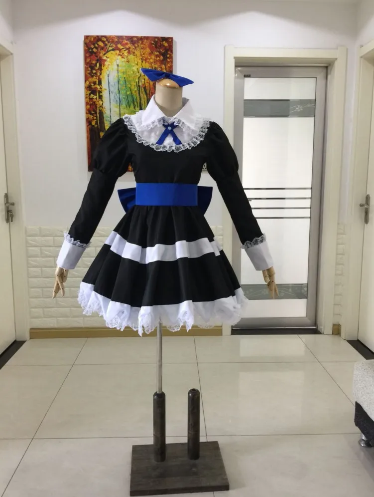 

Anime Panty & Stocking with Garterbelt Heroine Anarchy Stocking Black Dress Cosplay Costume