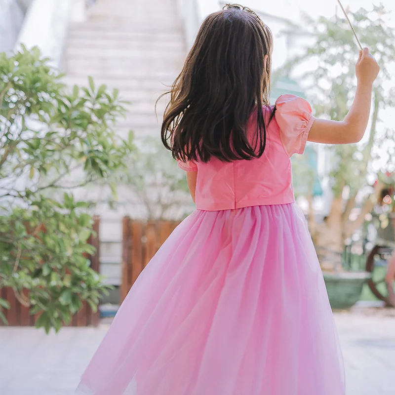 

2019 New Style Childrenswear Pure Cotton Girls Dress Children Aiello Princess Dress CHILDREN'S DAY Performance Clothing
