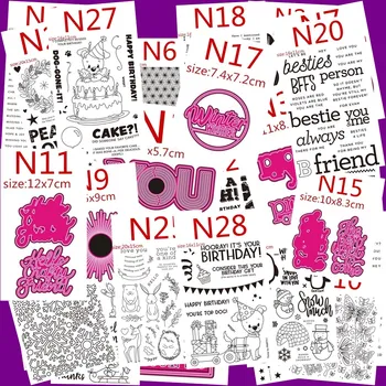 

Clear Stamps and metal cutting dies Please contact me for photos