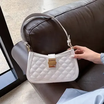 

Retro Handbag Women Bags Design Solid Color Small Shoulder Purse Women Summer Shoulder Bag Female Clutches Leather Totes Bag