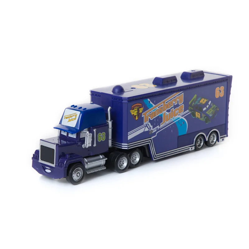 Автомобили disney Pixar Тачки 2 3 игрушки № 64 Mack Uncle Truck Lightning McQueen Jackson Storm 1:55 литой модельный автомобиль игрушки детские подарки - Цвет: NO. 63 Truck
