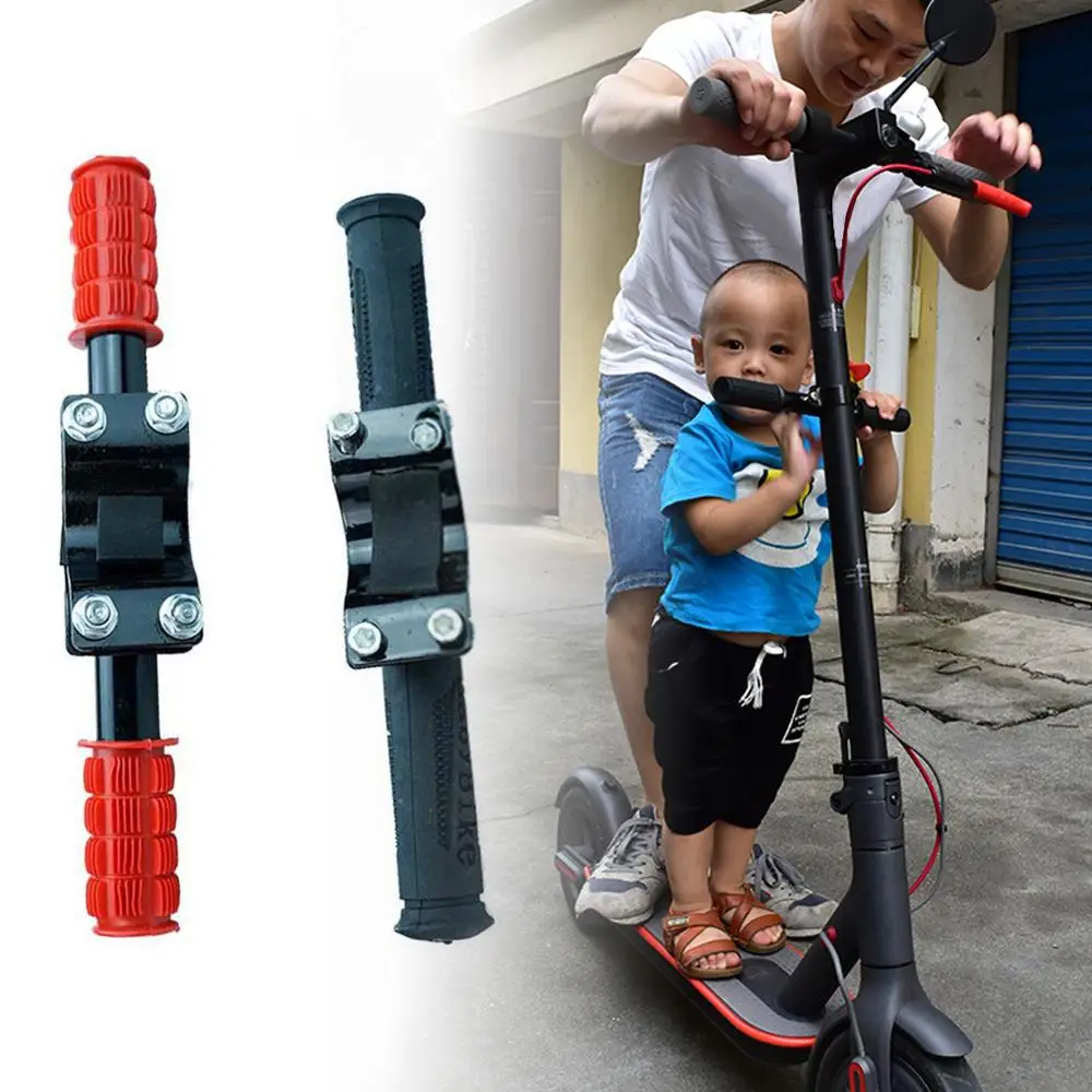 

Child's handrail for electric scooter with sponge pad foldable adjustable scooter aluminum alloy non-slip silicone handle