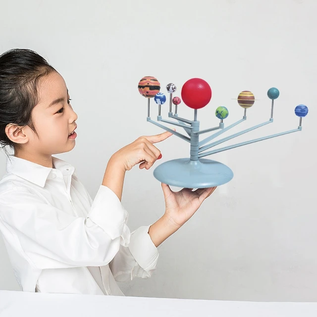 New 1 Set Nine Planets Model Science Diy Assembly Parent-Child Interactive Planetarium Toy Child Intelligence Development 6