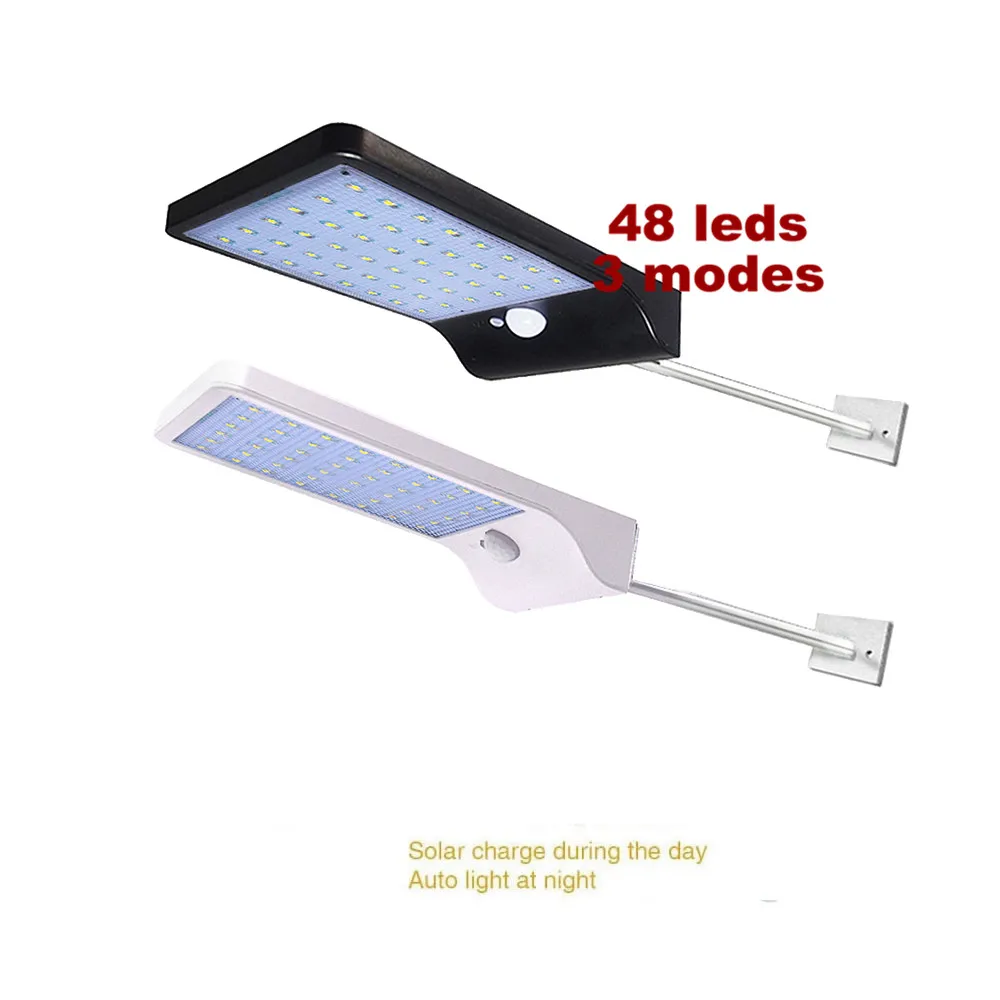 

48 LED Solar Light PIR Motion Sensor Waterproof Outdoors Garden Solar Power Light Street Wall Lighting Lamp