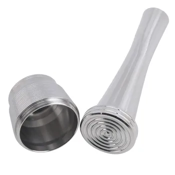 

Round Hole + Powder Compactor Set Stainless Steel Coffee Capsule Pod Filter Coffee Tool