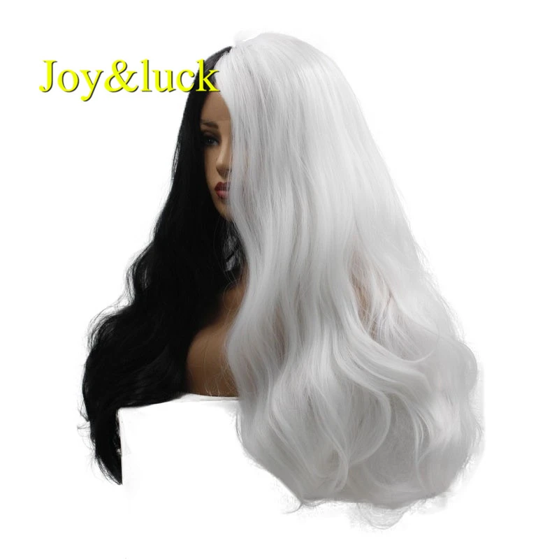 Black and white lace front wig Clearance