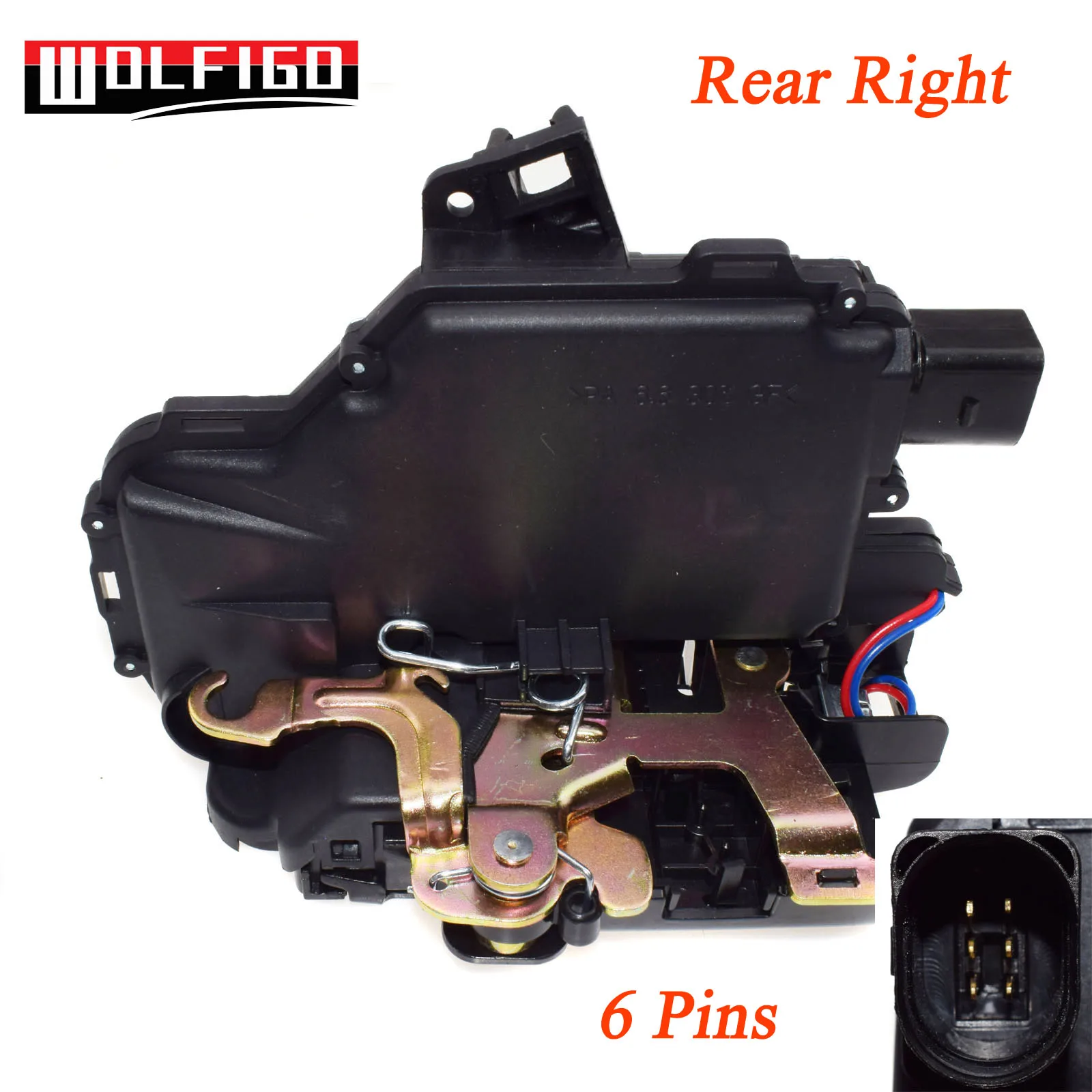 Дверной замок WOLFIGO приводы защелки для Passat B5 Golf MK4 3B1837015A 3B1837016A 3B4839015A 3B4839016A|Замки и