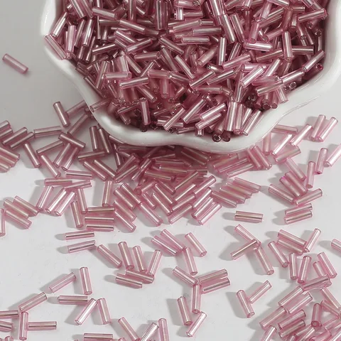 2x7mm Austria Crystal Tube Glass Beads Spacer Seed Beads For Jewelry Making DIY Necklace Bracelet