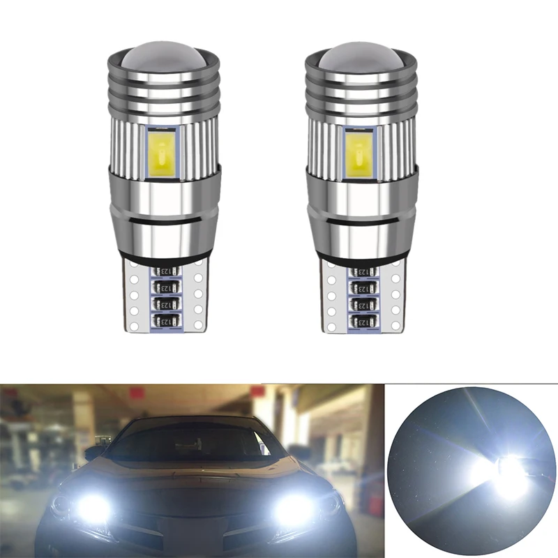 

T10 W5W LED Car Clearance Lights Reading Lamp 5630 6 SMD Auto Interior Vehicle Dome Door Bulb Accessories Trunk light 6000K
