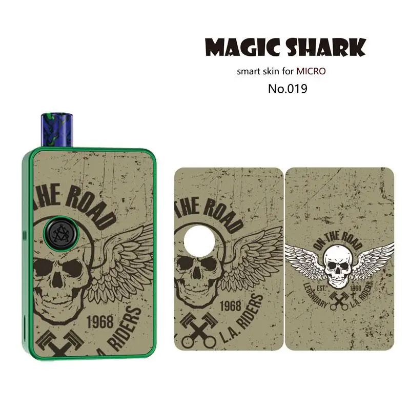 Magic Shark 2.5D стерео Мстители Человек-паук защитный капитан Amreican чехол пленка для Asvape MICRO ELF 011-020 - Цвет: 019