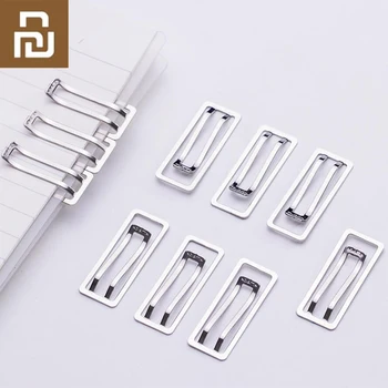 

Youpin Nusign Paper Clips 10 pcs/box Metal Ticket Holder Mini Multi-Function Clips Bookmarks For Student Office Gadget