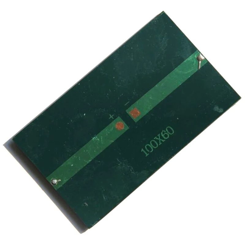 

150Ma 0.75W 5V Solar Cell Module Polycrystalline Diy Solar Panel Charger For 3.7V Battery Education Toy 100x60Mm Epoxy