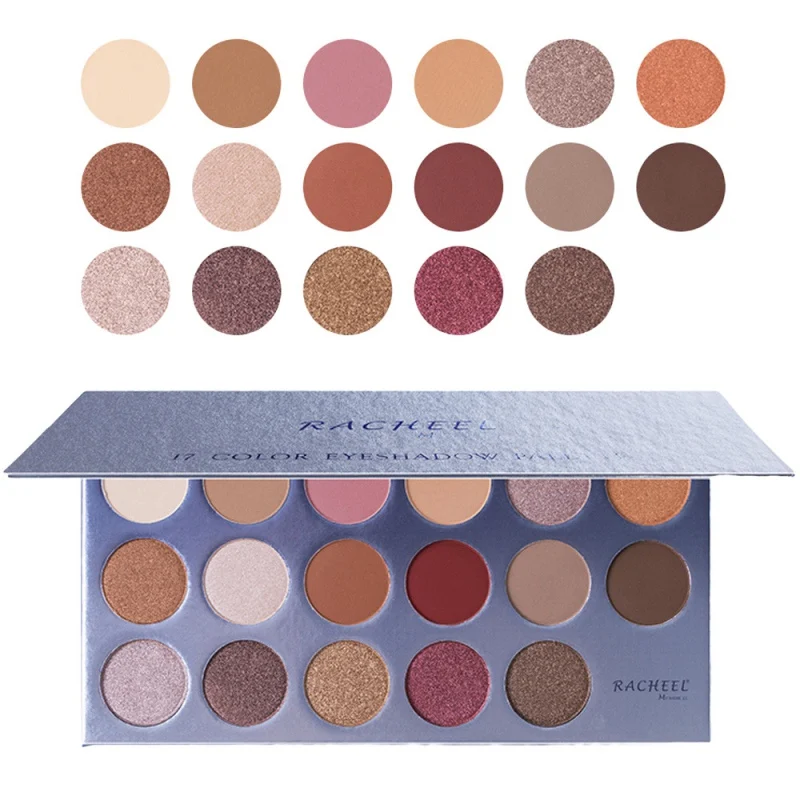 17-color Shimmer Блеск Тени для век пластина порошок матовые тени для век Косметика Макияж Мода