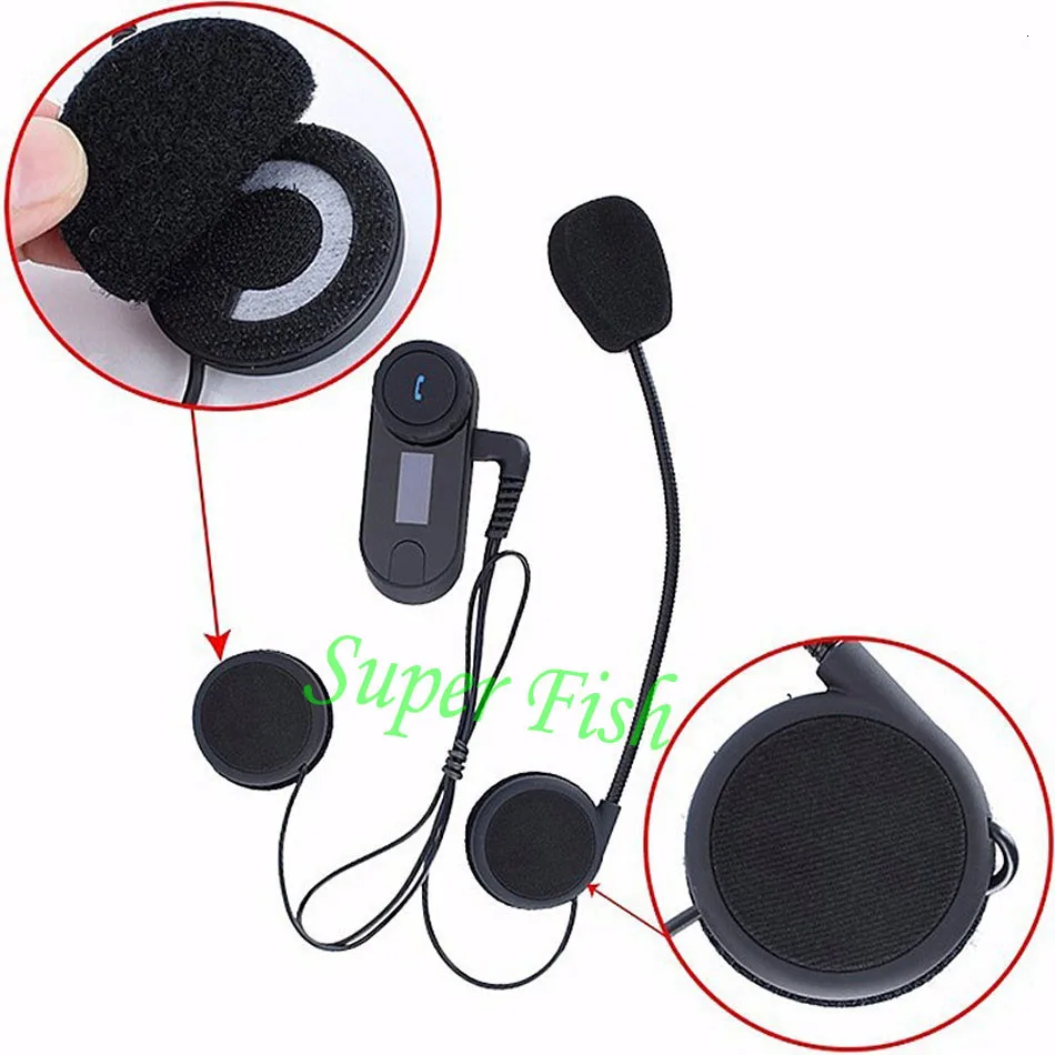 FreedConn TCOM-SC, Bluetooth, мотоциклетная гарнитура, шлем, домофон, ЖК-экран с fm-радио+ мягкий наушник