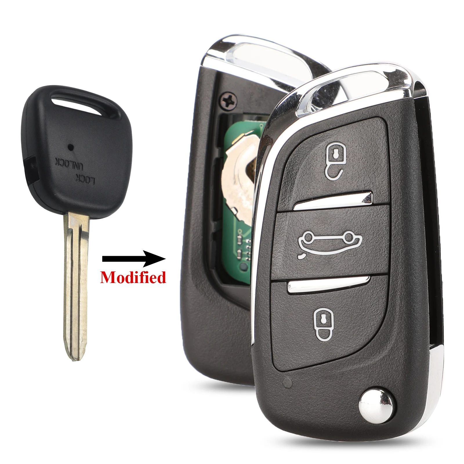 Chiave/Telecomando Per Toyota Carina Estima Harrier Previa Corolla Celica Toy41 Lama Toy43 - 1 Pulsante Laterale 312mhz /314mhz Toyota - Ha4f204404c1442a8bf520be0ae05b480Z