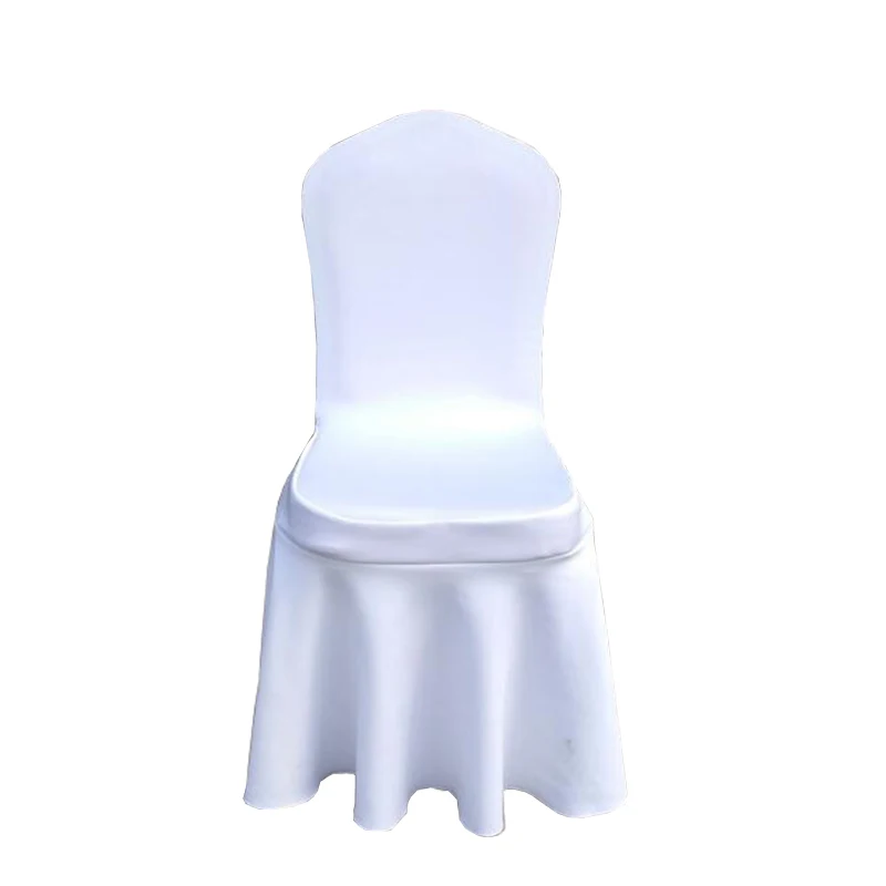

50PCS Universal Stretch Spandex 3D Spacer Fabric Chair Cover Wedding Party Banquet Hotel Scuba Knitting Fabric Chair Cover
