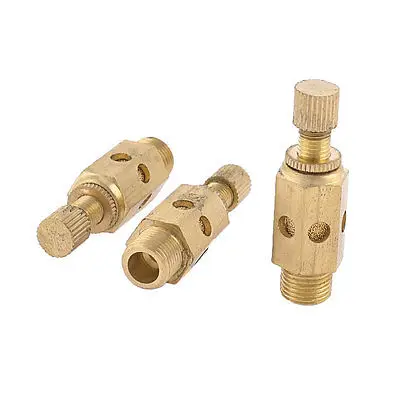 

3 Pieces 1/8" PT Male Thread Pneumatic SC Quick Exhaust Muffling Throttle Valve