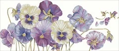 

NN YIXIAO Counted Cross Stitch Kit Cross stitch RS cotton with cross stitch Haejbgqs 100403 violet pansy
