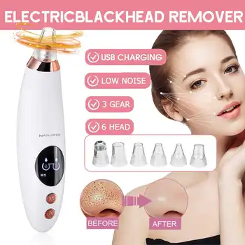 

Blackhead Remover Face Deep Nose Cleaner T Zone Pore Acne Pimple Removal Vacuum Suction Facial Diamond Beauty Clean Skin Tool