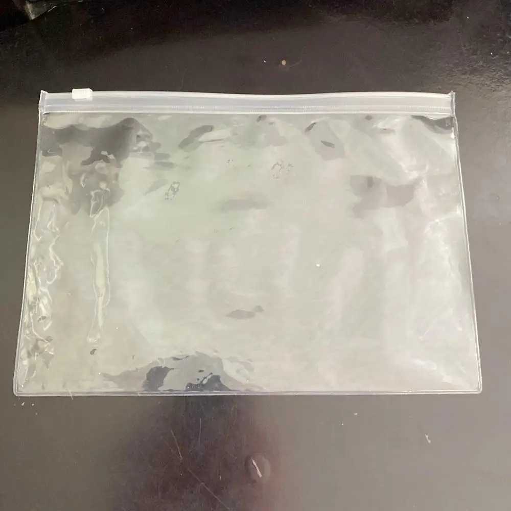 50pcs 사용자 정의 로고 에코 재료 방수 투명 지퍼 가방 수영복 비키니에 대 한 재활용 플라스틱 EVA 포장 가방