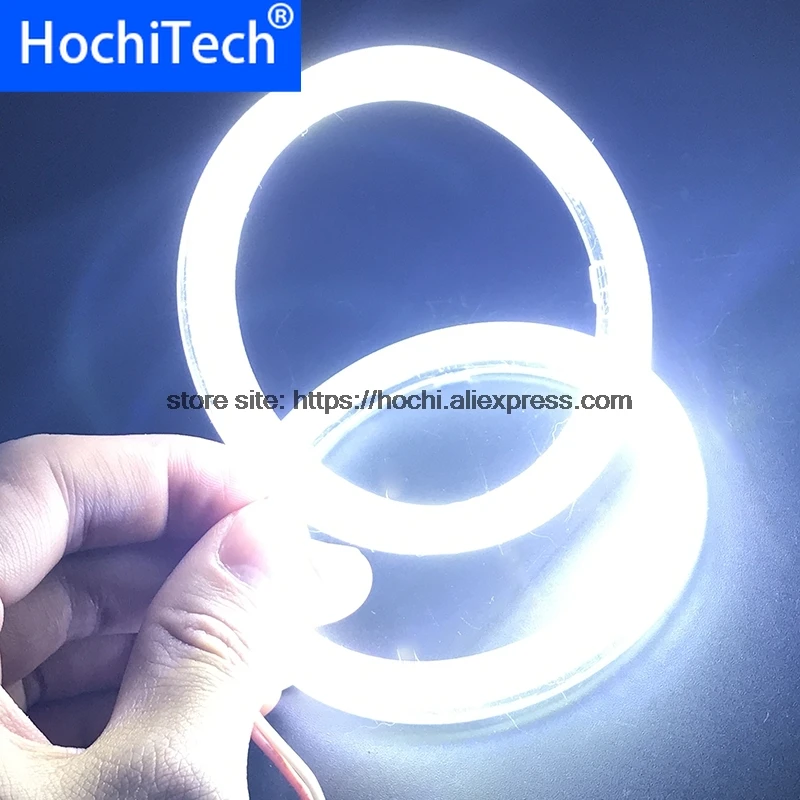 Отличные 2 шт Halo кольца Angel Eye Автомобильные фары COB 60/70/80/90/100/110/120 мм абажуры яркие авто drl ангельские глаза мотоцикл