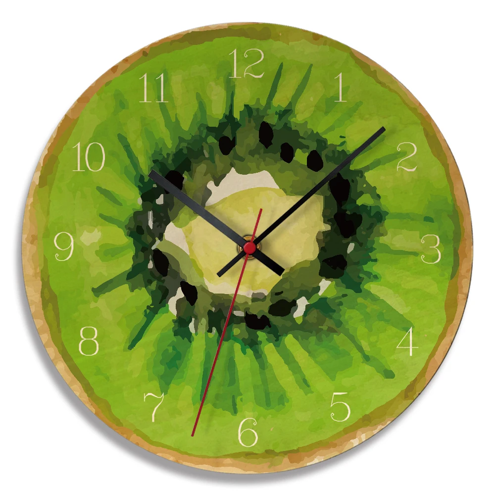 Кухонные настенные часы 11 дюймов мультфильм reloj де сравнению Фрукты украшения