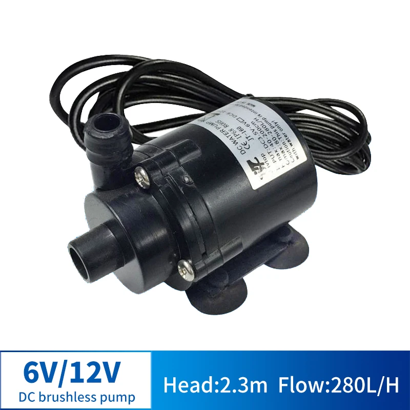 

Micro DC 6V 12V Multi-function Submersible Pump Circulating Pump Medical Pump Water Cooling Circulation Pump