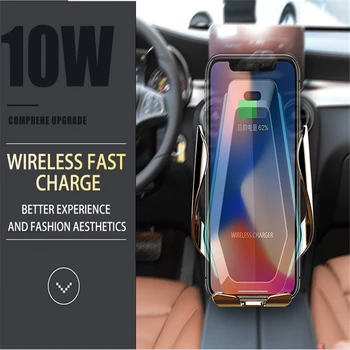 

Automatic Clamping Car Wireless Charger Quick Charge for Iphone 11 Pro XR XS Huawei P30 Pro Qi Infrared Sensor Phone Holder