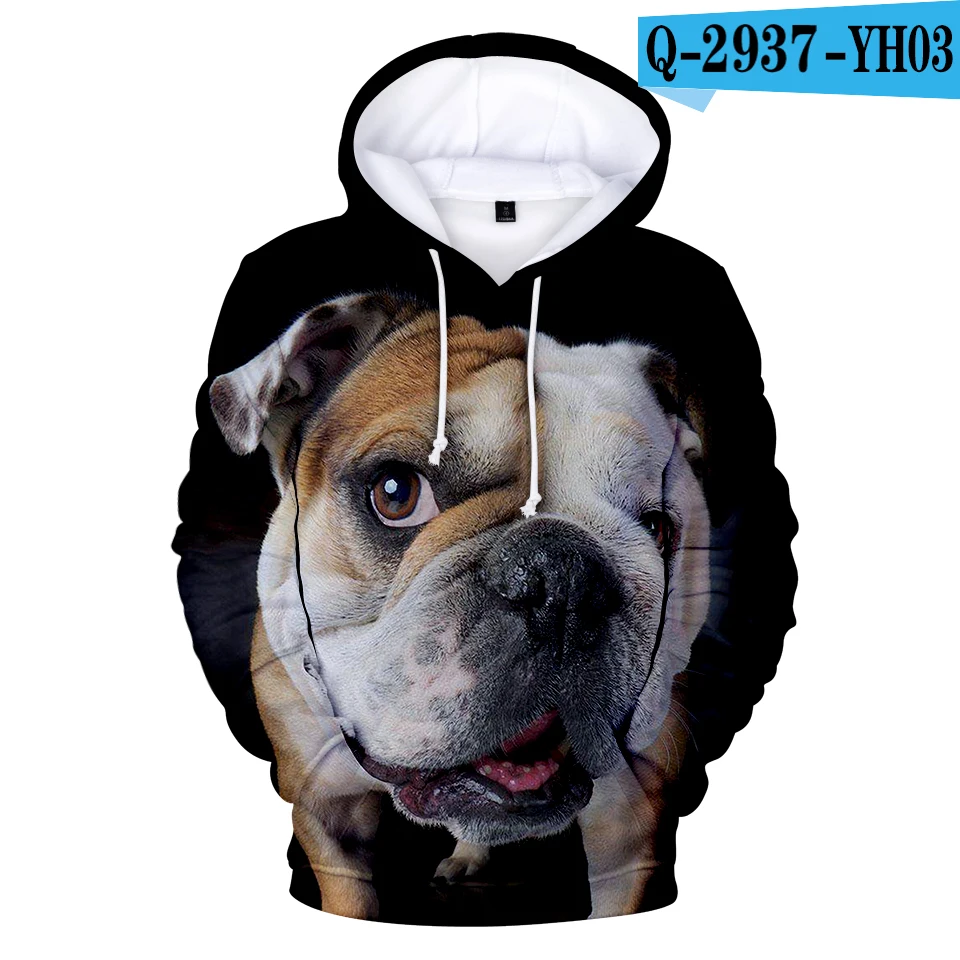 3D Hoodies Специальное предложение, детская брендовая одежда с капюшоном французского толстовки "Бульдог" детское праздничное платье высокого качественная толстовка с капюшоном Собака Французский свитшоты с принтом "Бульдог" Костюмы - Цвет: 3D Hoodies