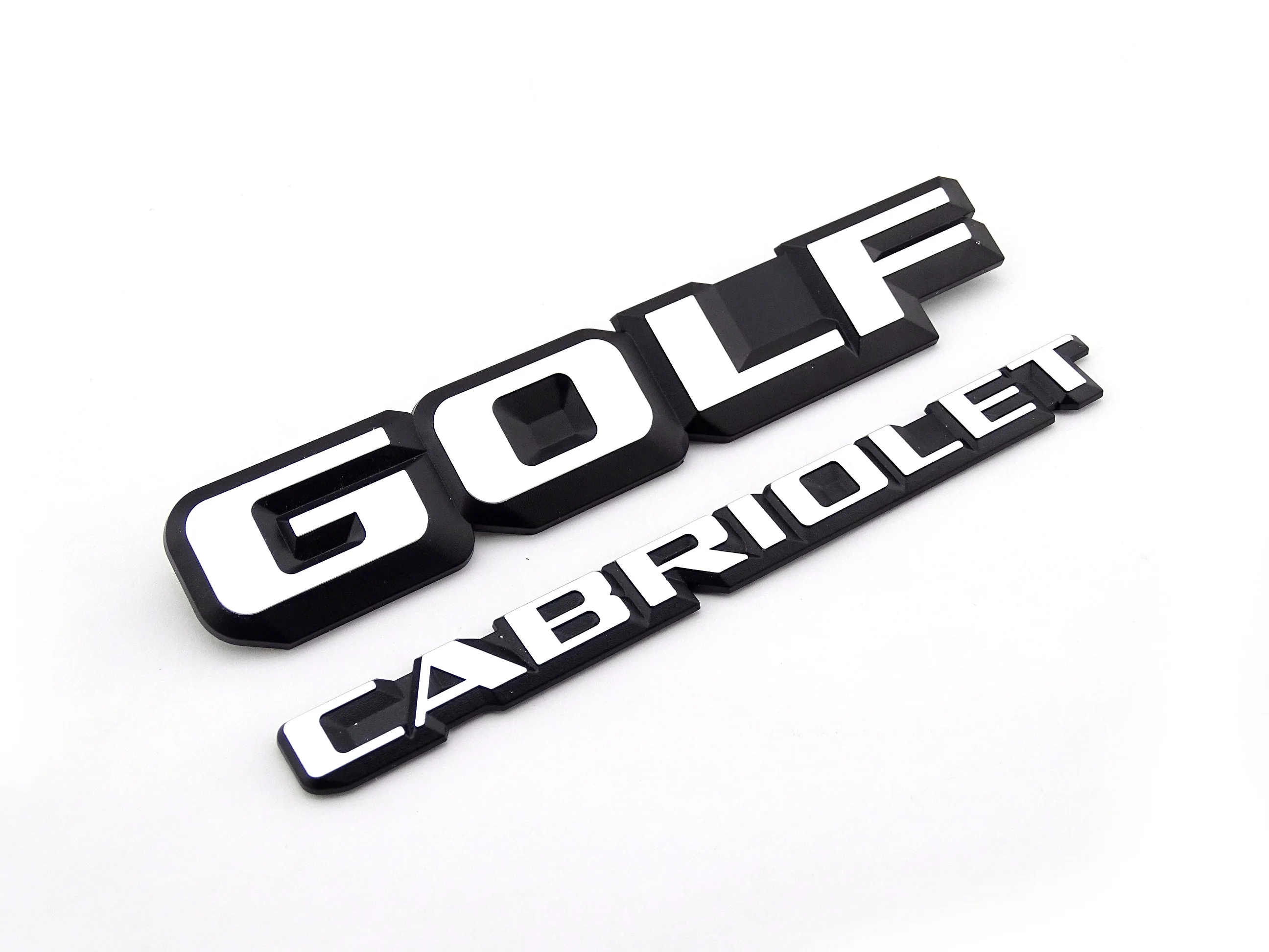 Пластиковые GOLF CABRIOLET Задняя Крышка багажника загрузки значок эмблема, логотип, наклейка для VW MK1 - Цвет: GOLF and CABRIOLET