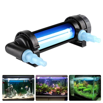 

Aquarium UV Sterilizer Light Submersible Water Clean Lamp For Pond Fish Tank 5W~36W Aquarium Diving UV Light EU Plug