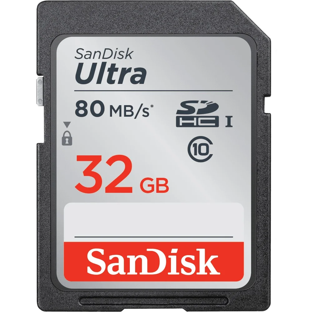 SanDisk, SD карта, 128 ГБ, 64 ГБ, 32 ГБ, 16 ГБ, microSDHC, SDXC, UHS-I, карта памяти, micro SD карта, TF карта, класс 10, U3, для камеры, SDUNC - Емкость: 32 Гб
