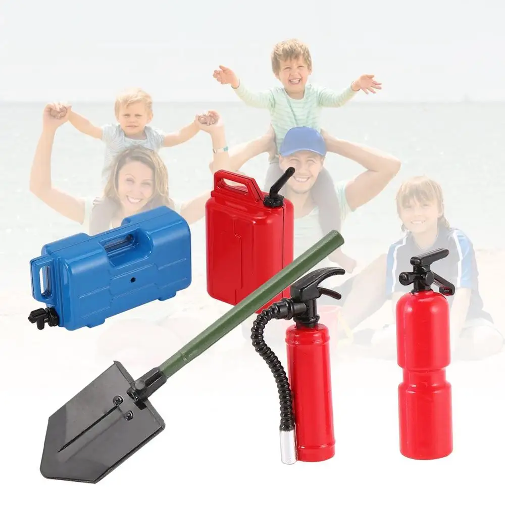 

AUSTAR Mini Simulated Toy Model Machine Gun Gasoline Tank Fire Extinguisher Shovel Kit for RC Car Children Present Gift