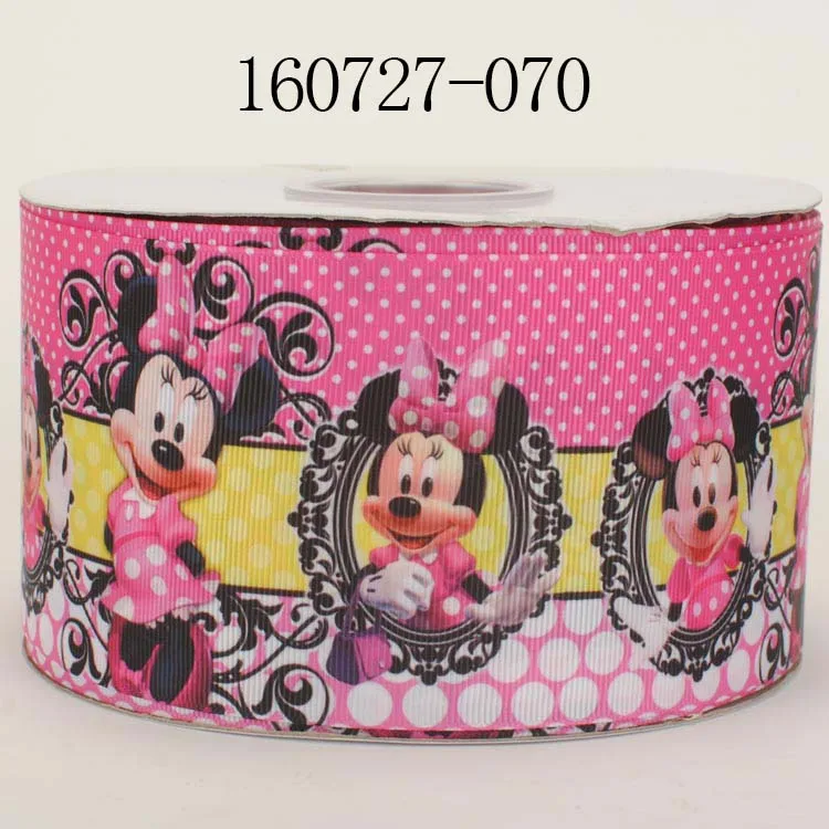 Новые 3 ྇ мм 50 ярдов и мультфильм печатных grosgrain ленты бесплатная