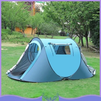 

Fully Automatic Pop-up Tents For Outdoor Camping Automatic Throw Tents Waterproof Camping Hiking Large Family Tent Open Anti