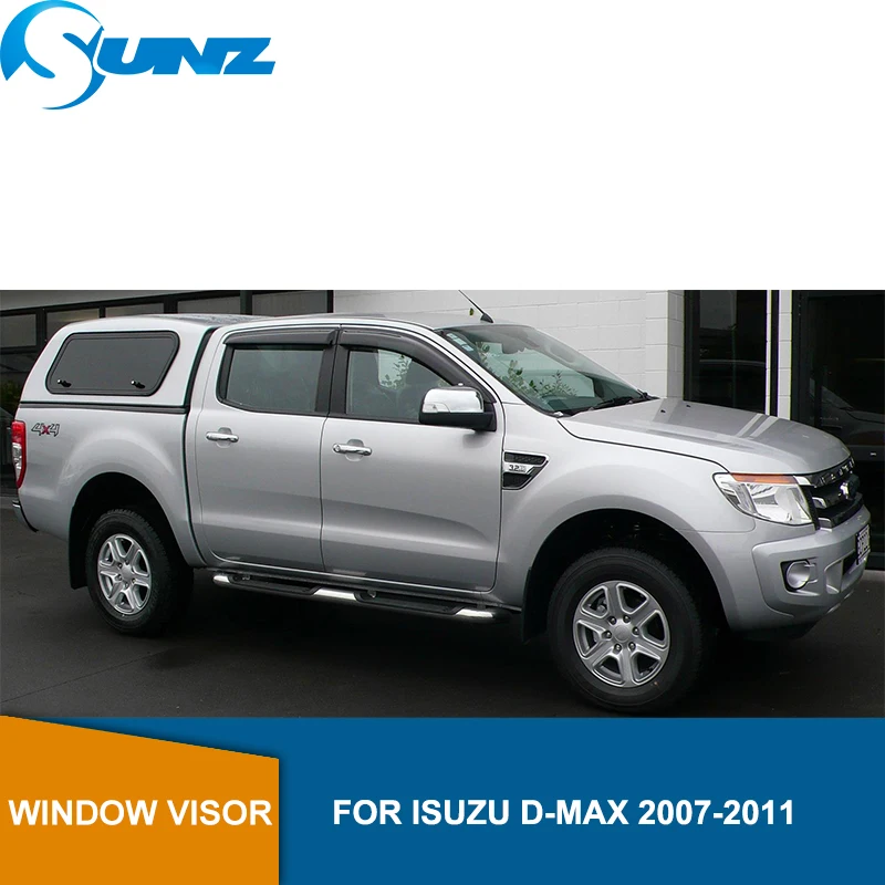 

Car door visor For ISUZU D-MAX 2007-2011 side window deflectors For Isuzu D-max 2007 2008 2009 2010 2011 accessories SUNZ