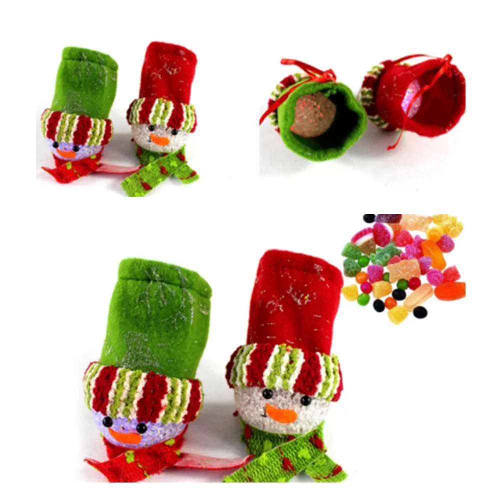11*7cm Christmas Hanging LED Light Candy Bag EVA XMAS Tree Decor Ornaments Create A Rich Christmas Atmosphere
