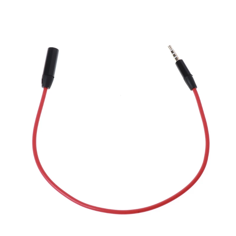 

3.5mm Earphone Headphone Male to Female Audio Plug Adapter Extension Cable Red