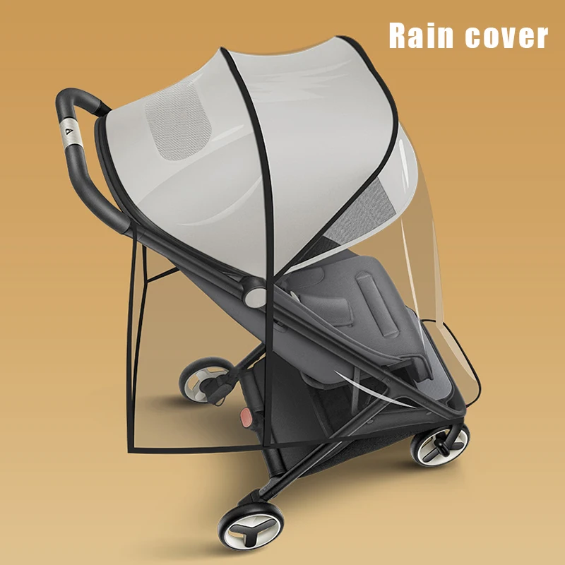 IMBABY, аксессуары для коляски, дождевик, полный Чехол, ветрозащитный, водонепроницаемый+ москитная сетка, детская коляска+ передний подлокотник, u-образный поручень - Цвет: Rain cover