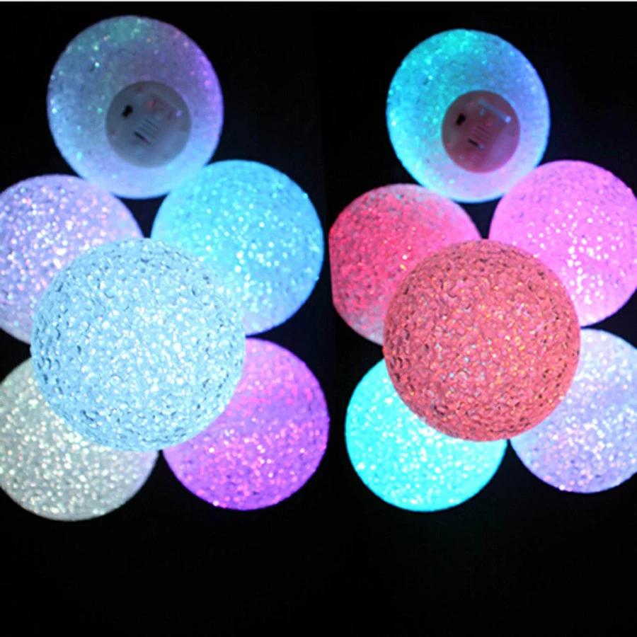 8/10/12/14CM Magic Crystal Ball Color Changing LED Night Light Toy Ball Halloween Party  Festival Table Lamp Room Decoration star night light