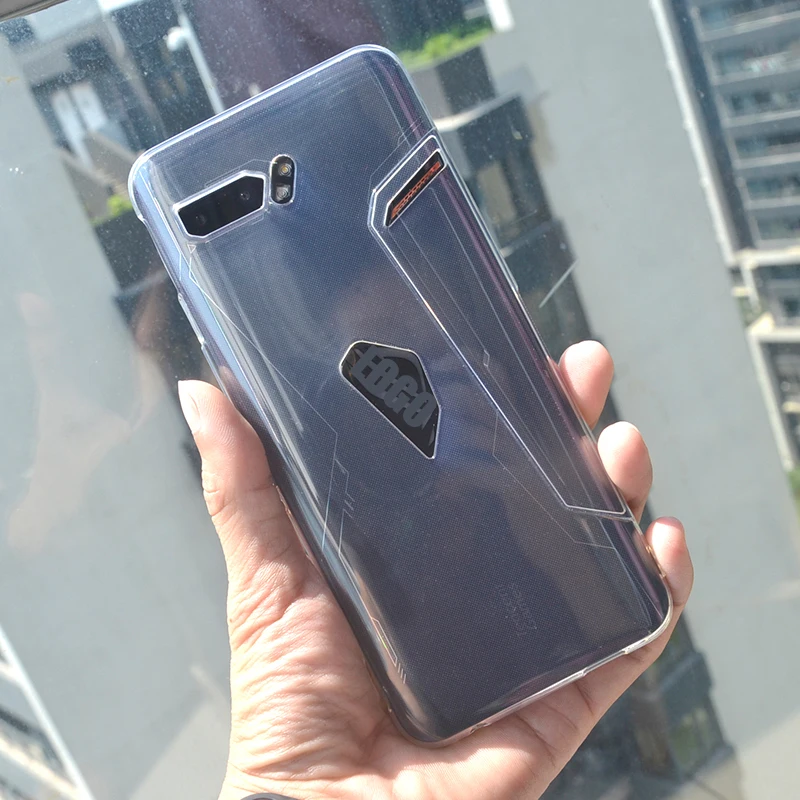 Для Asus ROG Phone II ZS660KL чехол Матовая Мягкая силиконовая задняя накладка из ТПУ чехол для телефона для Asus ROG Phone 2 Phone2 чехол s оболочка - Цвет: Прозрачный
