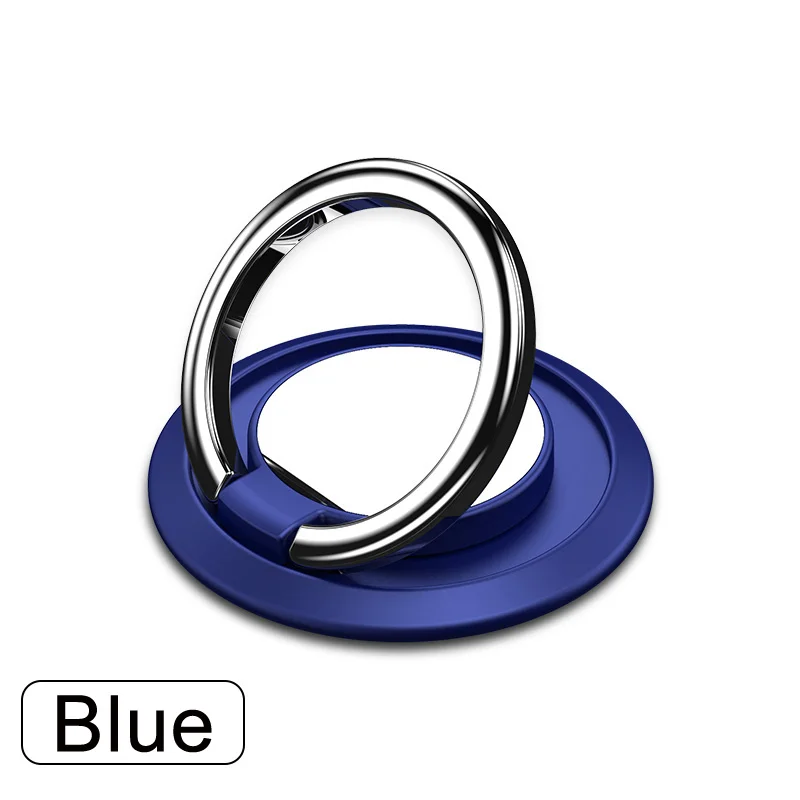 Blue Универсальный держатель для мобильного телефона с подставкой, магнитное кольцо на палец для милого сотового смартфона, удобный и простой держатель - Цвет: Blue