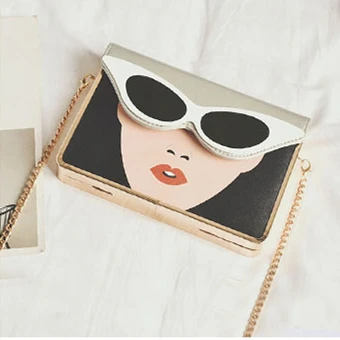 Bolsos Mujer, ограниченная серия, новинка, квадратная женская сумка с глазами, порт, ветер, уличная съемка, маленькая Индивидуальная коробка, плечо, диагональная посылка - Цвет: See chart