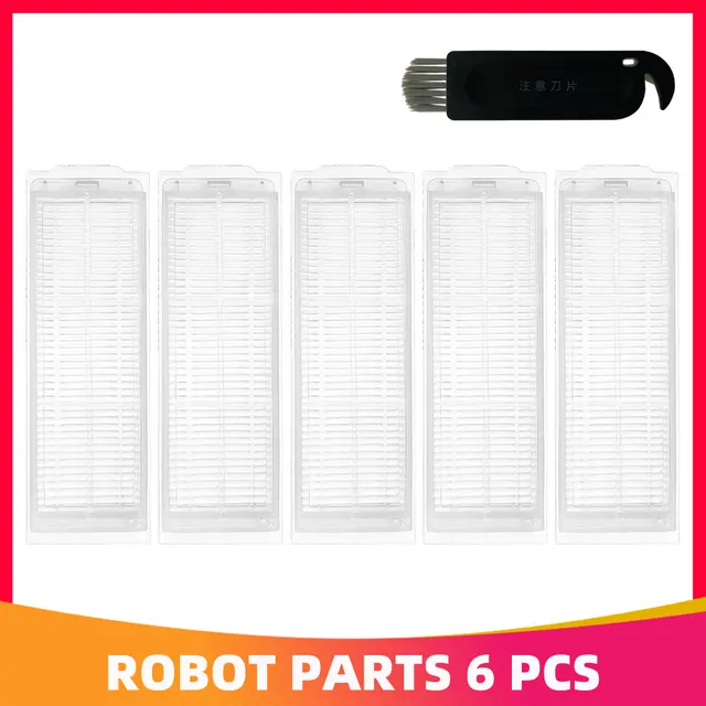 Hepa Filter Roller Side Brush Mop Rag Cloth for Xiaomi Mijia LDS / STYJ02YM / Conga 3490 Viomi V2 PRO V3 SE Robotic Vacuum Parts 5 Hepa Filter