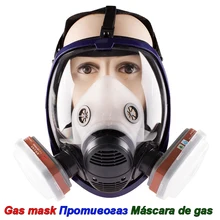ZH 6800 респиратор, противогаз, синяя сферическая сетка, полное Защитное снаряжение от распыления краски, пестицидов, пыли, безопасная дыхательная маска
