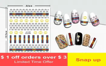 

1 piece super thin back glue nail sticker ins small red book net red nail sticker