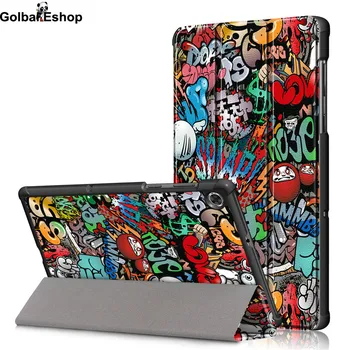 

Tablet Case For Lenovo Tab M10 FHD Plus 10.3 TB-X606F TB-X606X 10.3" Smart Cover Ultra Slim Magnetic Skin Tempered Glass film