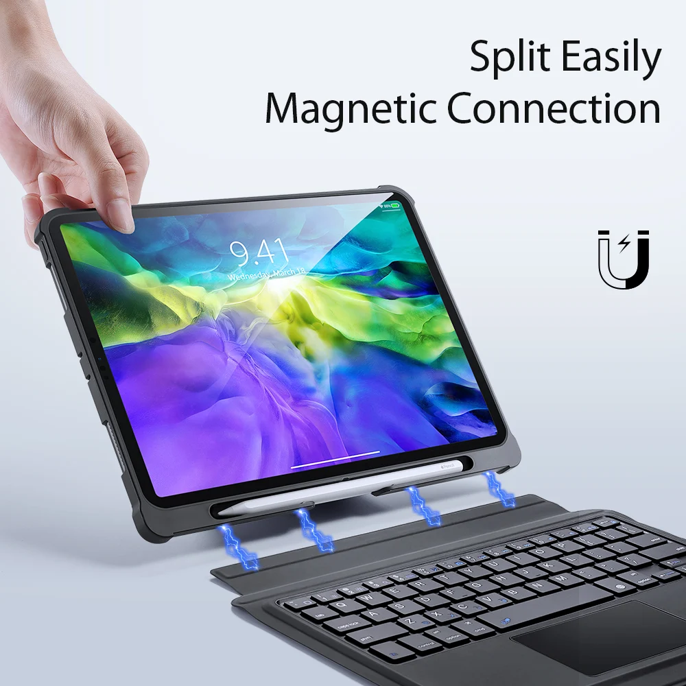 Чехол Magic Keyboard для 2020 iPad Pro 11 для 2018 iPad Pro 11 дюймов Bluetooth беспроводная клавиатура Магнитный чехол для планшета iPad чехол|Клавиатуры для планшетов| | АлиЭкспресс