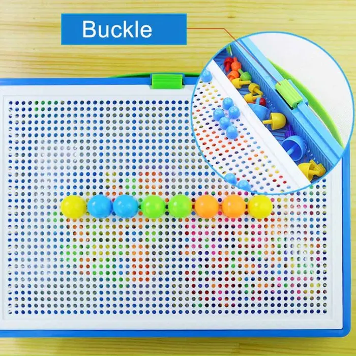 Мозаика Pegboard детская развивающая игрушка 296 шт гриб пазл для ногтей обучение по головоломкам игрушки HKS99