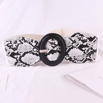 

Elasticity Pin buckle serpentine decorate belt fashion Woman Waist seal
